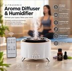 Sginpot White Noise Sound & Flame Aromatherapy Sleep + Natural essential oil set