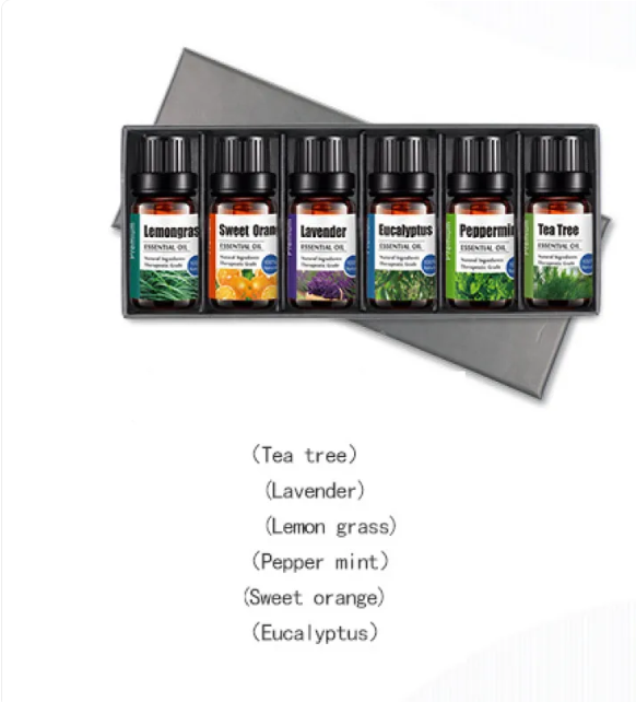 Sginpot White Noise Sound & Flame Aromatherapy Sleep + Natural essential oil set