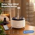 Sginpot White Noise Sound & Flame Aromatherapy Sleep + Natural essential oil set